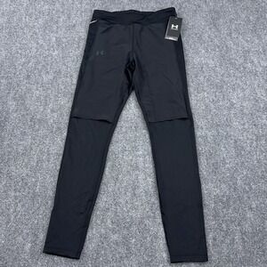 NEW Under Armour UA Qualifier Cold Tights Women's Medium Black Full Length Run